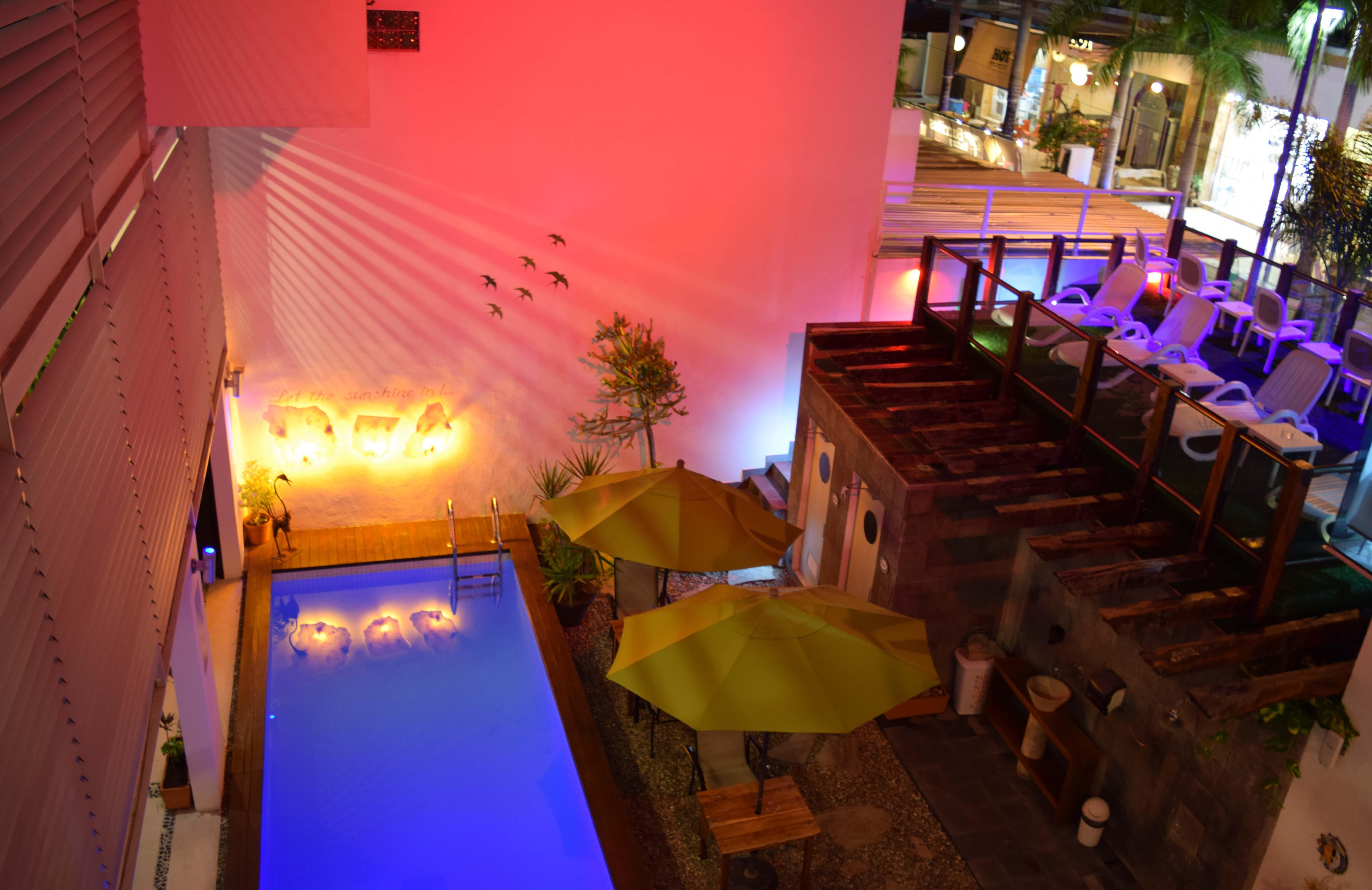 Casa Ticul Hotel Boutique - 5Th Ave (Adults Only) Плая-дель-Кармен Экстерьер фото The pool at the hotel